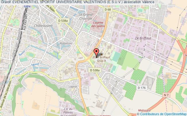 plan association Evenementiel Sportif Universitaire Valentinois (e.s.u.v.) Valence
