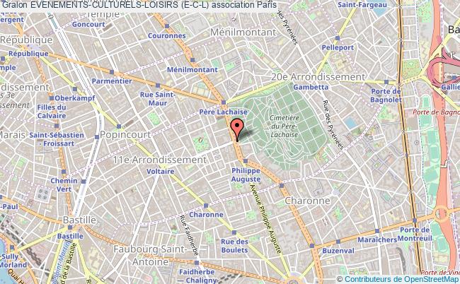 plan association Evenements-culturels-loisirs (e-c-l) Paris