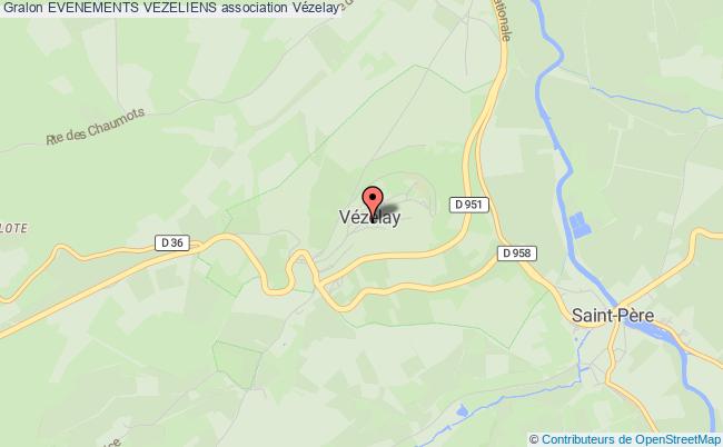 plan association Evenements Vezeliens Vézelay