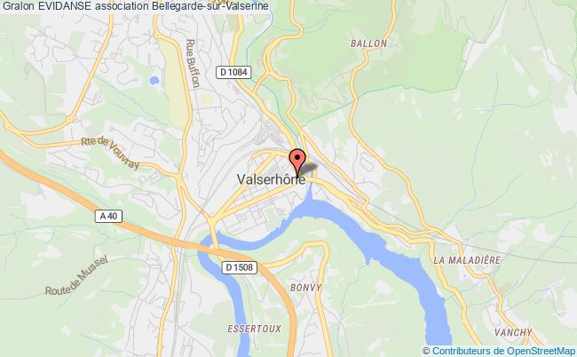 plan association Evidanse Bellegarde-sur-Valserine