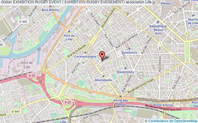 plan association Exhibition Rugby Event ( Exhibition Rugby Evenement) Lille