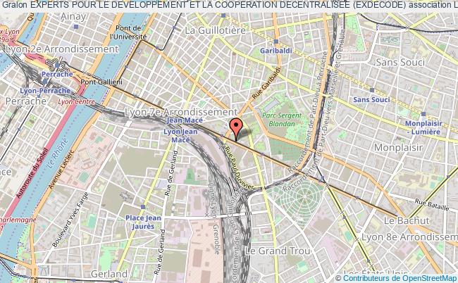 plan association Experts Pour Le Developpement Et La Cooperation Decentralisee (exdecode) Lyon 7e Arrondissement