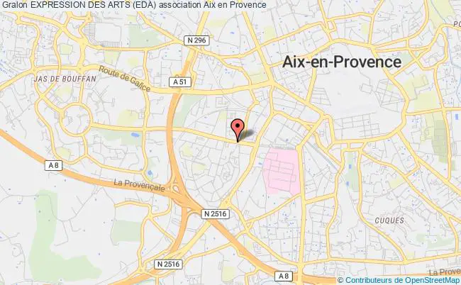 plan association Expression Des Arts (eda) Aix-en-Provence