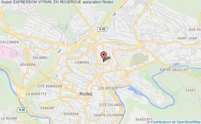 plan association Expression Vitrail En Rouergue Rodez