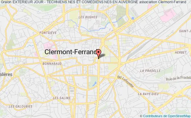 plan association Exterieur Jour - Techniens.nes Et ComÉdiens.nes En Auvergne Clermont-Ferrand