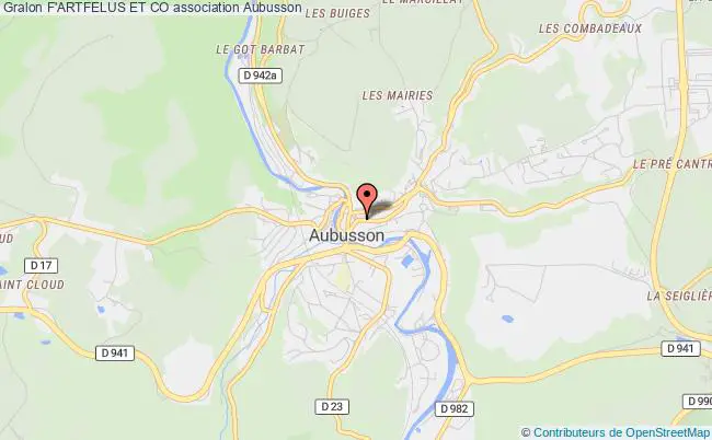 plan association F'artfelus Et Co Aubusson