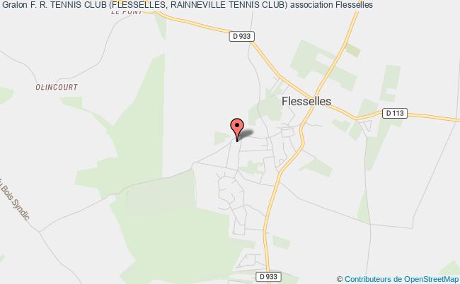 plan association F. R. Tennis Club (flesselles, Rainneville Tennis Club) Flesselles