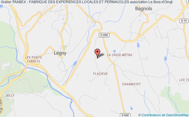 plan association Faabex - Fabrique Des Experiences Locales Et Permacoles Val d'Oingt