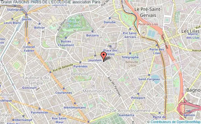 plan association Faisons Paris De L'ecologie PARIS