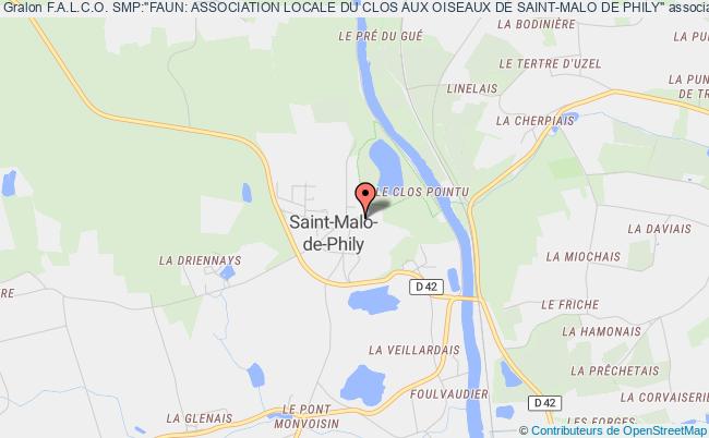plan association F.a.l.c.o. Smp:"faun: Association Locale Du Clos Aux Oiseaux De Saint-malo De Phily" Saint-Malo-de-Phily
