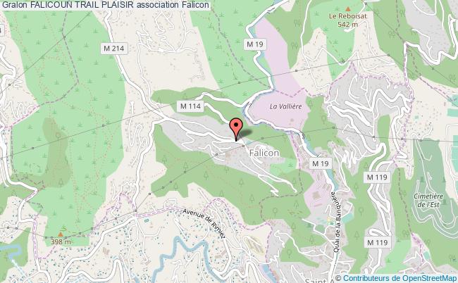 plan association Falicoun Trail Plaisir Falicon