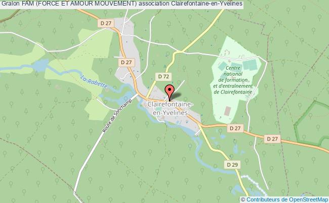 plan association Fam (force Et Amour Mouvement) Clairefontaine-en-Yvelines