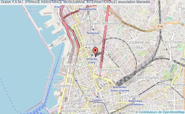 plan association F.a.m.i. (france Assistance Musulmane Internationale) Marseille