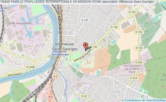 plan association Famille D'influence Internationale En Mission (f2im) Villeneuve-Saint-Georges