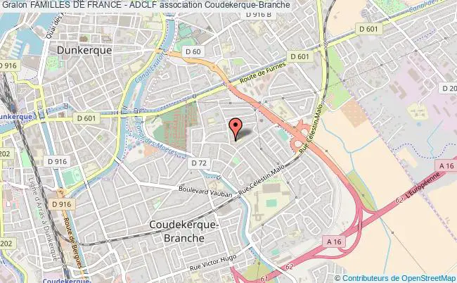 plan association Familles De France - Adclf Coudekerque-Branche