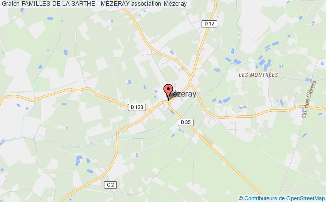 plan association Familles De La Sarthe - MÉzeray Mézeray