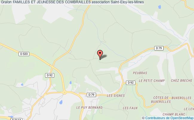 plan association Familles Et Jeunesse Des Combrailles Saint-Éloy-les-Mines