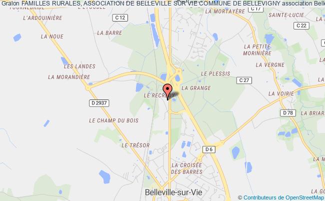 plan association Familles Rurales, Association De Belleville Sur Vie Commune De Bellevigny Bellevigny
