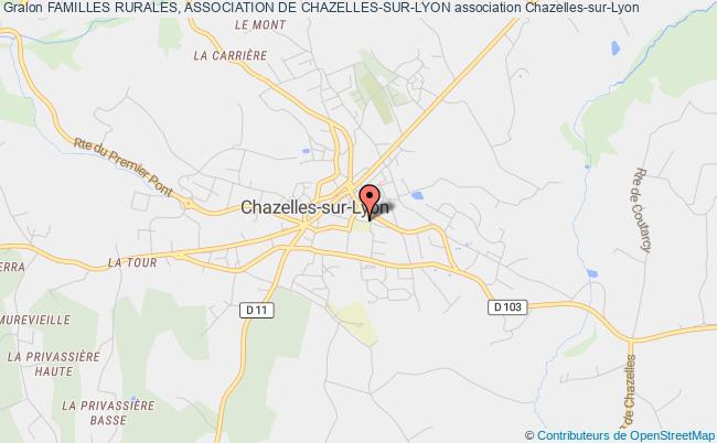 plan association Familles Rurales, Association De Chazelles-sur-lyon Chazelles-sur-Lyon