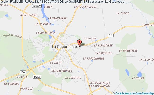 plan association Familles Rurales, Association De La Gaubretiere La    Gaubretière