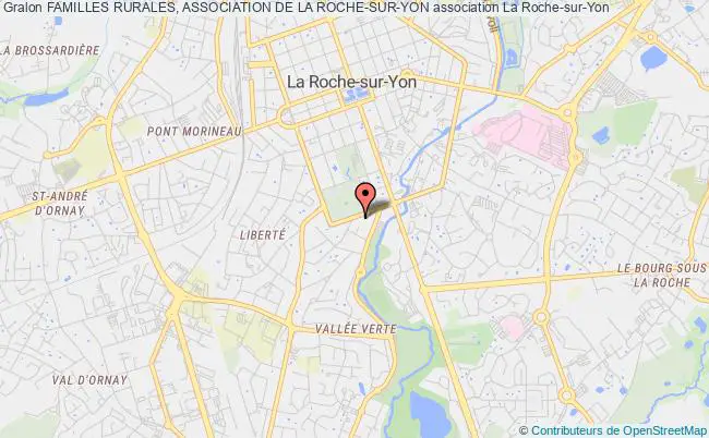 plan association Familles Rurales, Association De La Roche-sur-yon La Roche-sur-Yon Cedex