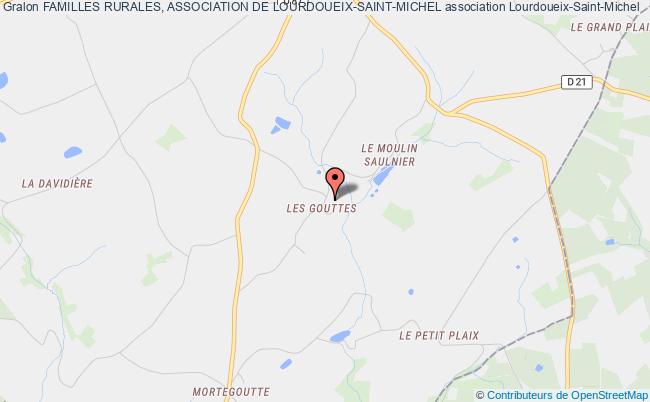 plan association Familles Rurales, Association De Lourdoueix-saint-michel Lourdoueix-Saint-Michel