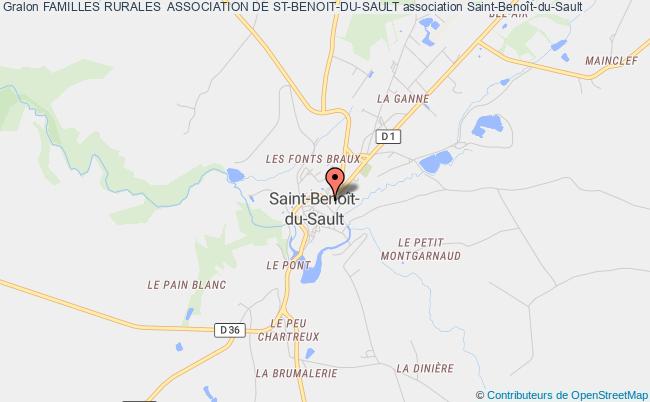 plan association Familles Rurales  Association De St-benoit-du-sault Saint-Benoît-du-Sault