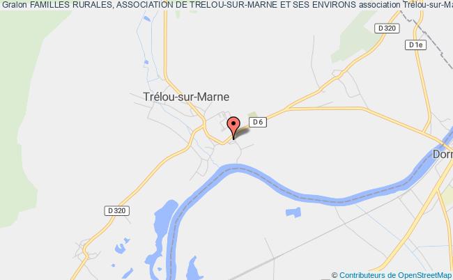 plan association Familles Rurales, Association De Trelou-sur-marne Et Ses Environs Trélou-sur-Marne