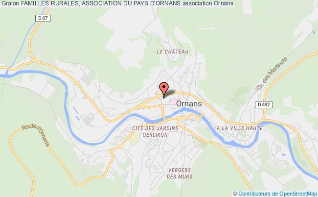 plan association Familles Rurales, Association Du Pays D'ornans Ornans