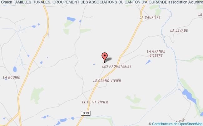 plan association Familles Rurales, Groupement Des Associations Du Canton D'aigurande Aigurande