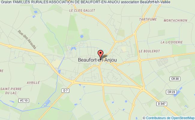 plan association Familles Rurales Association De Beaufort-en-anjou Beaufort-en-Anjou