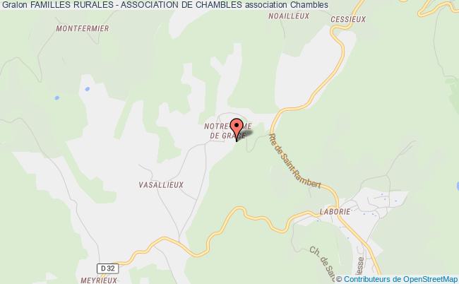 plan association Familles Rurales - Association De Chambles Chambles