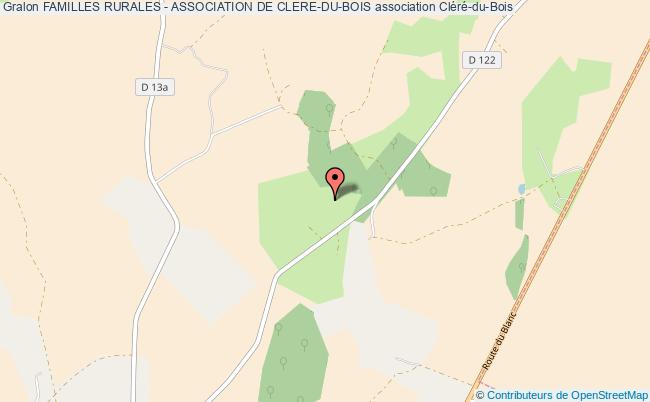 plan association Familles Rurales - Association De Clere-du-bois Cléré-du-Bois