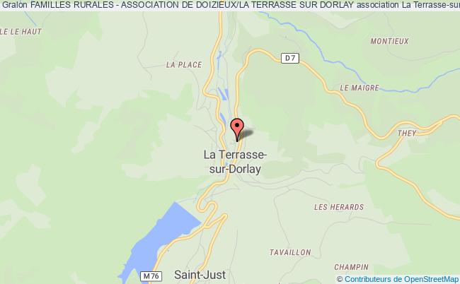 plan association Familles Rurales - Association De Doizieux/la Terrasse Sur Dorlay La Terrasse-sur-Dorlay