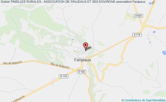 plan association Familles Rurales - Association De Fanjeaux Et Ses Environs Fanjeaux