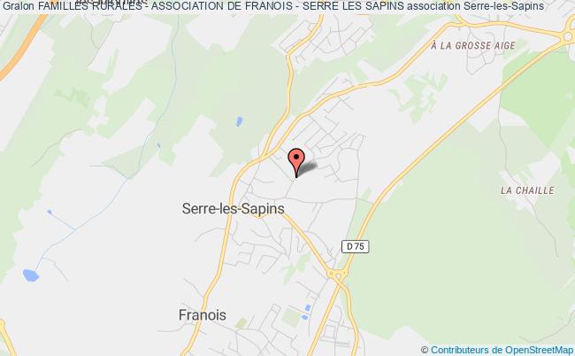 plan association Familles Rurales - Association De Franois - Serre Les Sapins Serre-les-Sapins