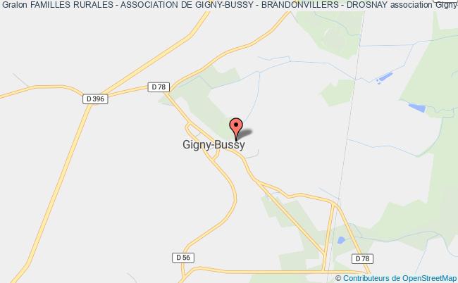 plan association Familles Rurales - Association De Gigny-bussy - Brandonvillers - Drosnay Gigny-Bussy