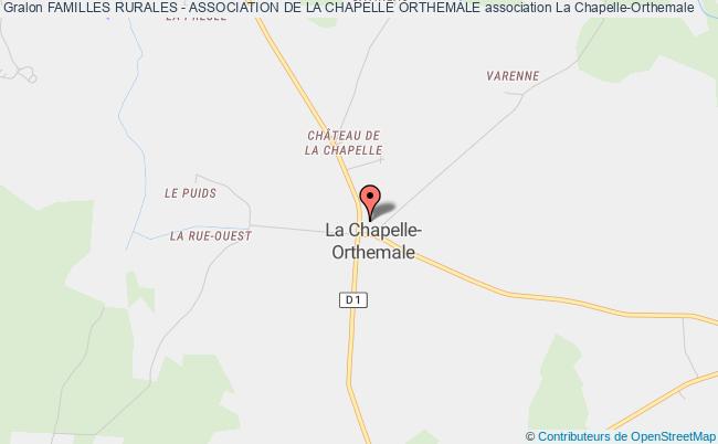 plan association Familles Rurales - Association De La Chapelle Orthemale La    Chapelle-Orthemale
