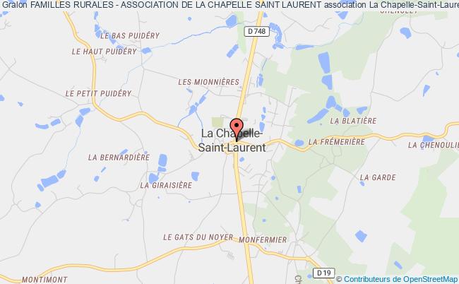 plan association Familles Rurales - Association De La Chapelle Saint Laurent La Chapelle-Saint-Laurent