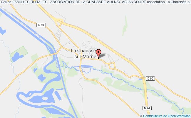 plan association Familles Rurales - Association De La Chaussee-aulnay-ablancourt La Chaussée-sur-Marne