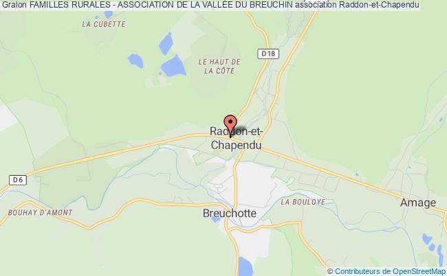 plan association Familles Rurales - Association De La VallÉe Du Breuchin Raddon-et-Chapendu