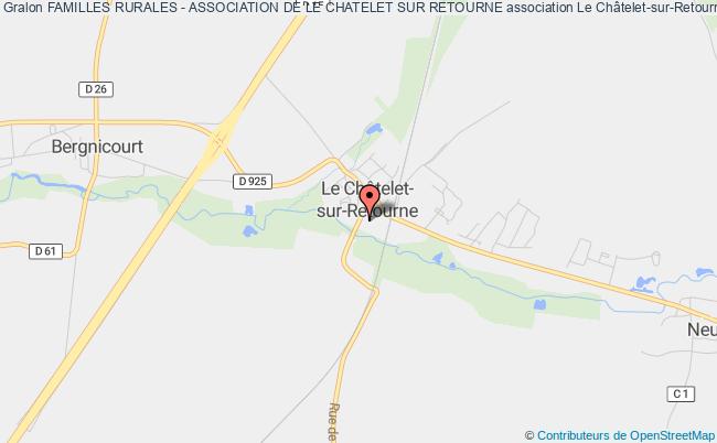 plan association Familles Rurales - Association De Le Chatelet Sur Retourne Le    Châtelet-sur-Retourne
