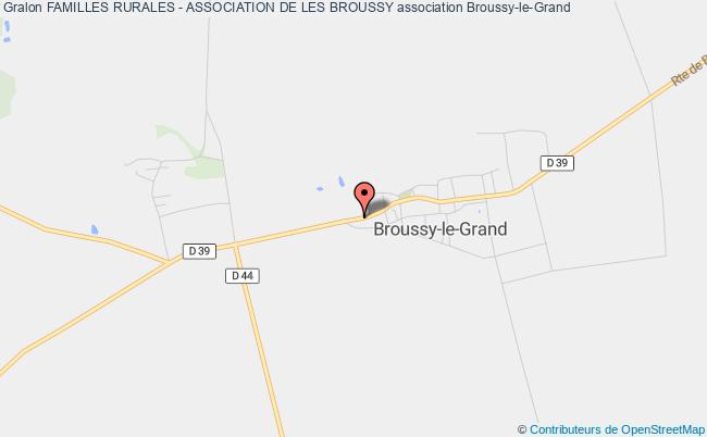 plan association Familles Rurales - Association De Les Broussy Broussy-le-Grand