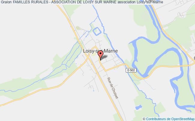 plan association Familles Rurales - Association De Loisy Sur Marne Loisy-sur-Marne