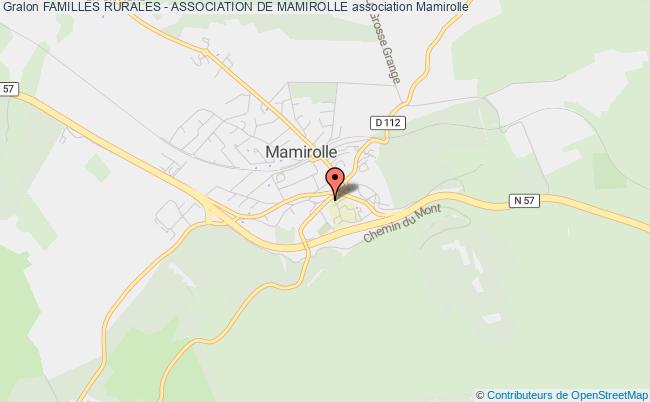 plan association Familles Rurales - Association De Mamirolle Mamirolle