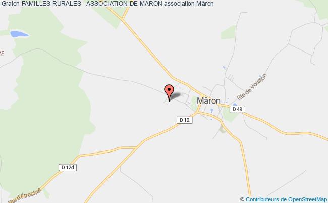 plan association Familles Rurales - Association De Maron Mâron