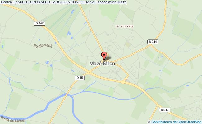 plan association Familles Rurales - Association De MazÉ Mazé-Milon