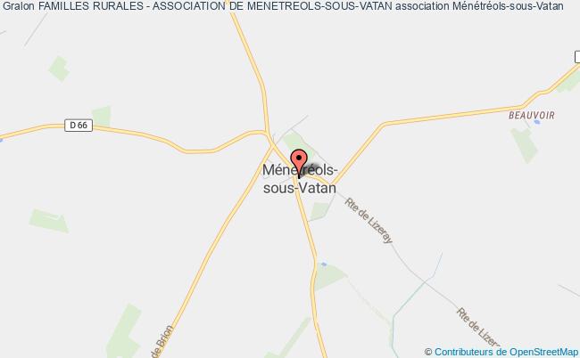 plan association Familles Rurales - Association De Menetreols-sous-vatan Ménétréols-sous-Vatan