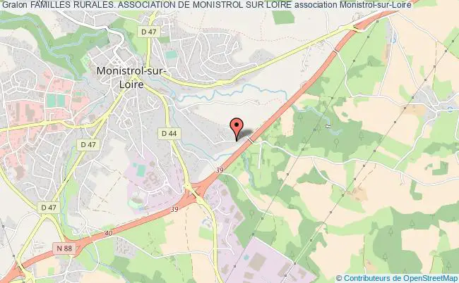 plan association Familles Rurales. Association De Monistrol Sur Loire Monistrol-sur-Loire