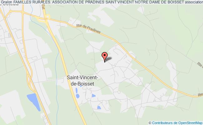 plan association Familles Rurales. Association De Pradines Saint Vincent Notre Dame De Boisset Saint-Vincent-de-Boisset